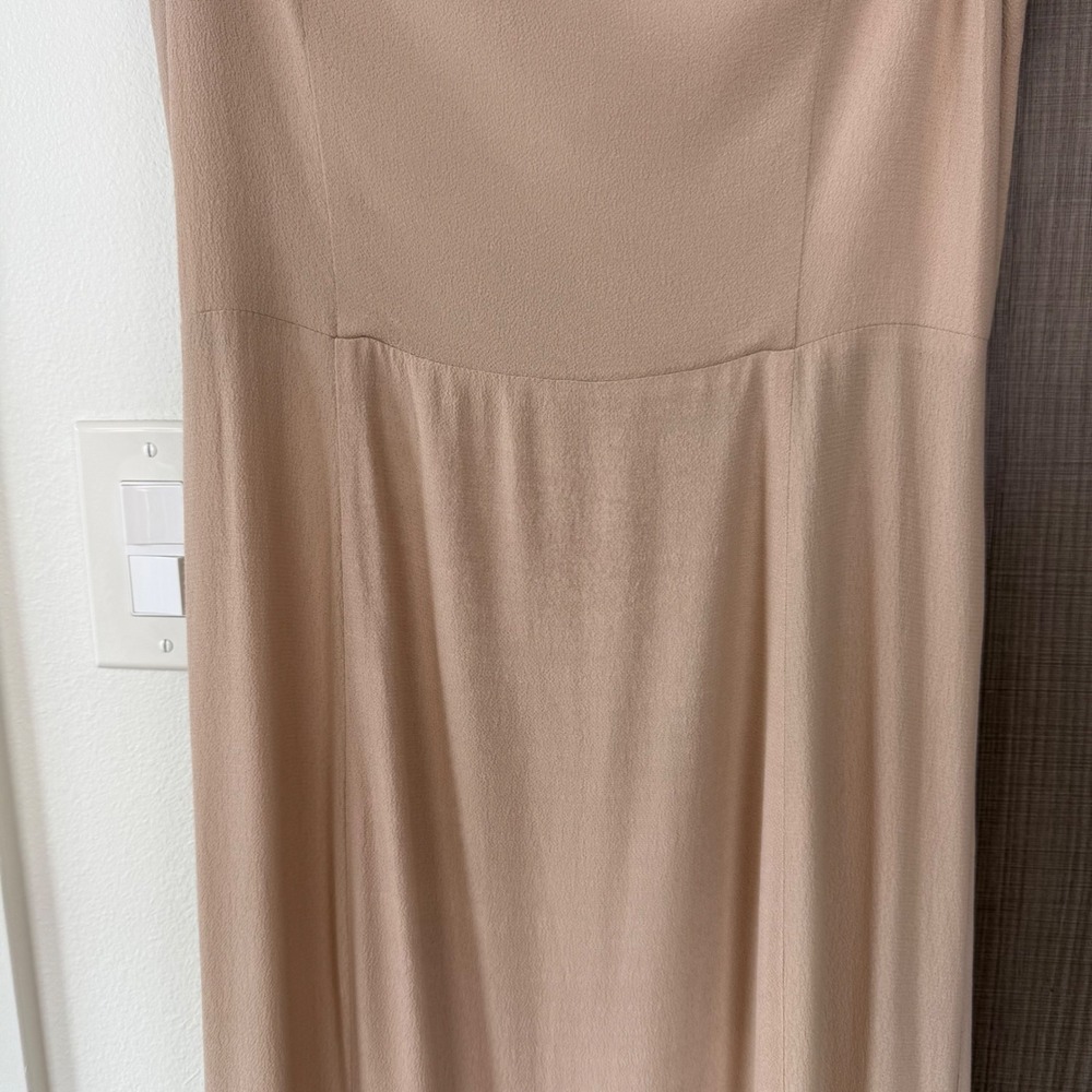 Reformation Champagne Off Shoulder Gardner Maxi Dress Gown Sweetheart Size 4‎ - Picture 7 of 14